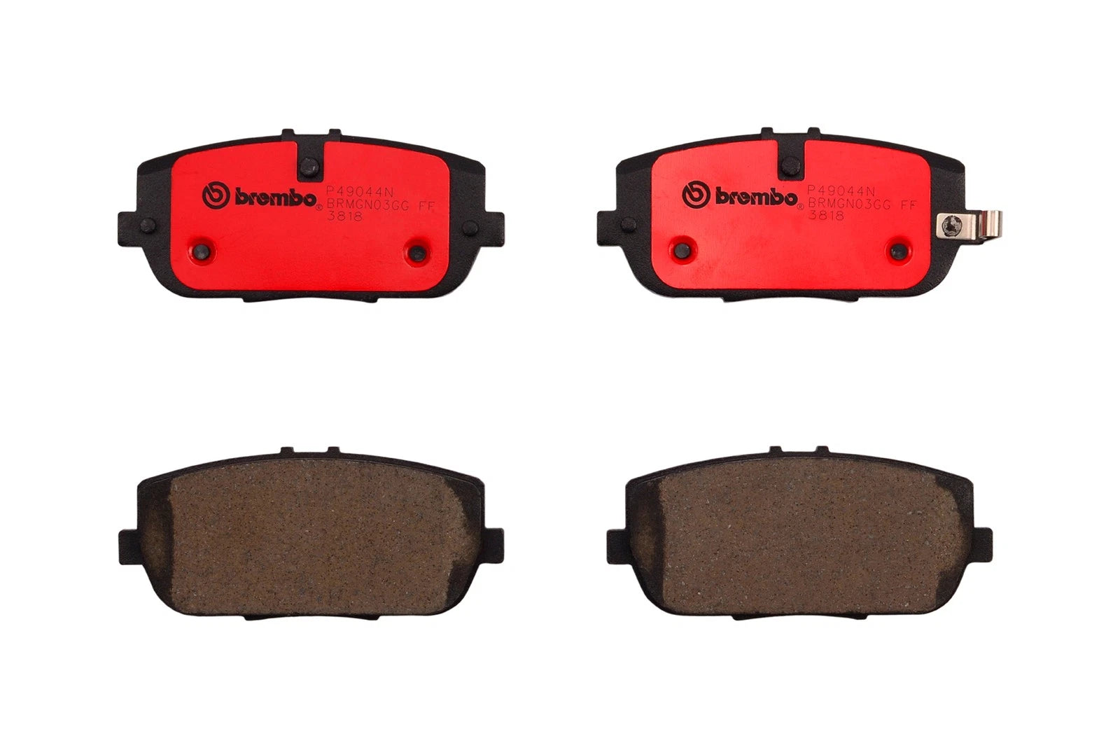Set of 4 Brembo Rear Ceramic Brake Pads for Fiat 124 Spider, Mazda MX-5 Miata (2017–2023)
