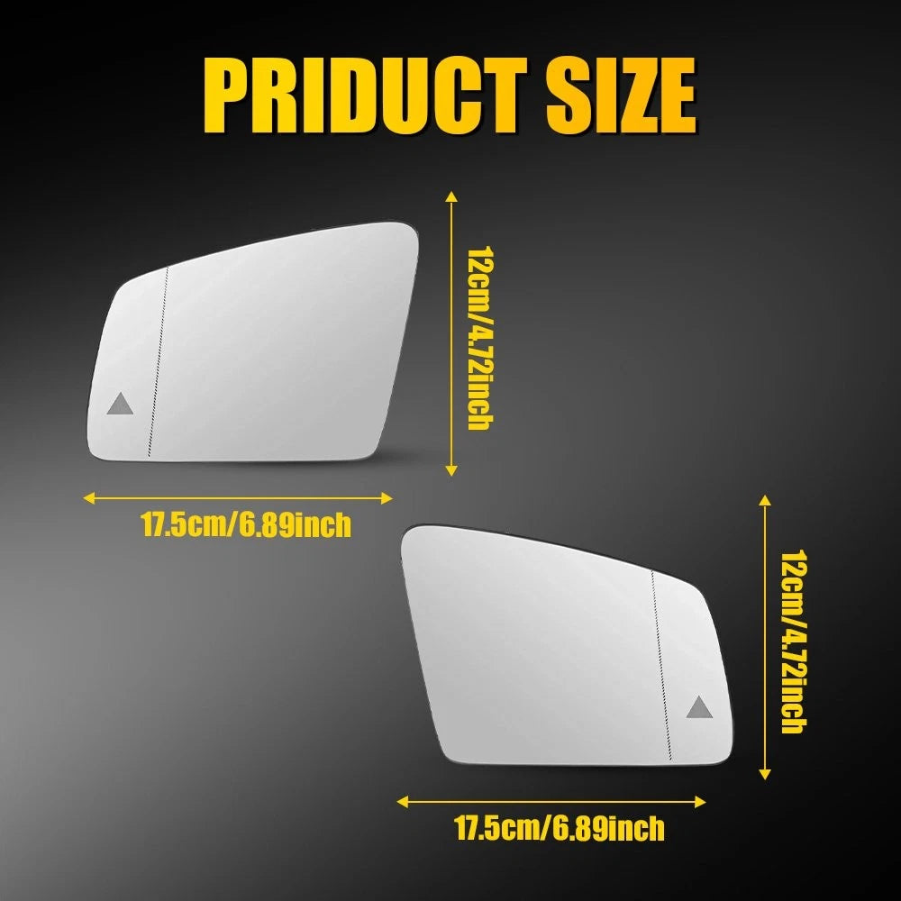 Driver Passenger Side Mirror Glass for Benz CL600 CLA250 CLS400 (2011–2019)