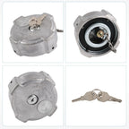 2X Aluminum Locking Diesel Fuel Caps for Freightliner Cascadia