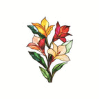 Lily Window Sticker for Balcony (40x29cm) - Waterproof PVC Decal