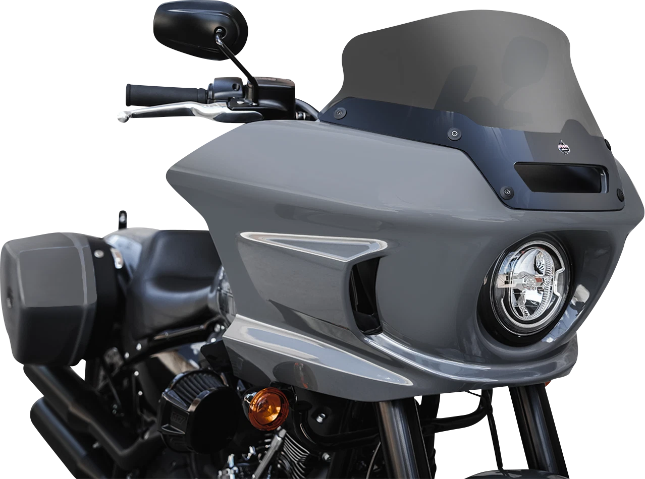 Klock Werks Flare Windshield 6" Dark Smoke for FXLRST (2018–2023) KWW-02-0607-DS