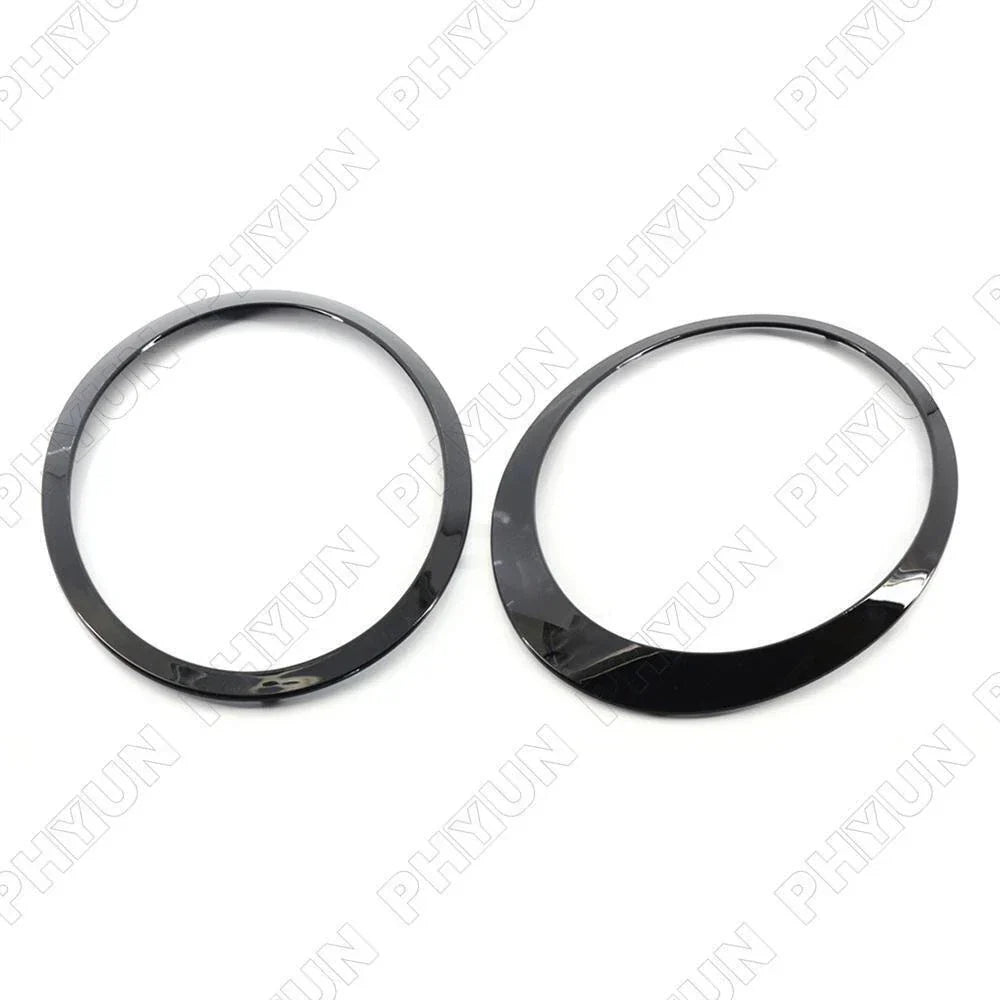 Gloss Black Headlamp Trim Rings for Mini Cooper R55 R56 (2007-2015)
