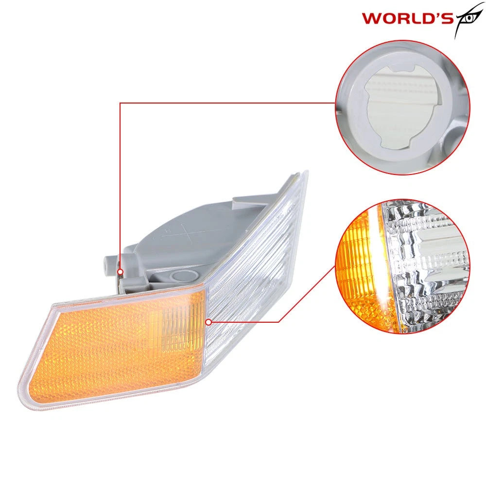 Parking Turn Signal Lights for Jeep Patriot (2007–2014) Yellow + White