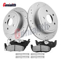 320mm Rear Drilled Rotor Brake Pads for Jeep Commander Grand Cherokee (2006–2010)