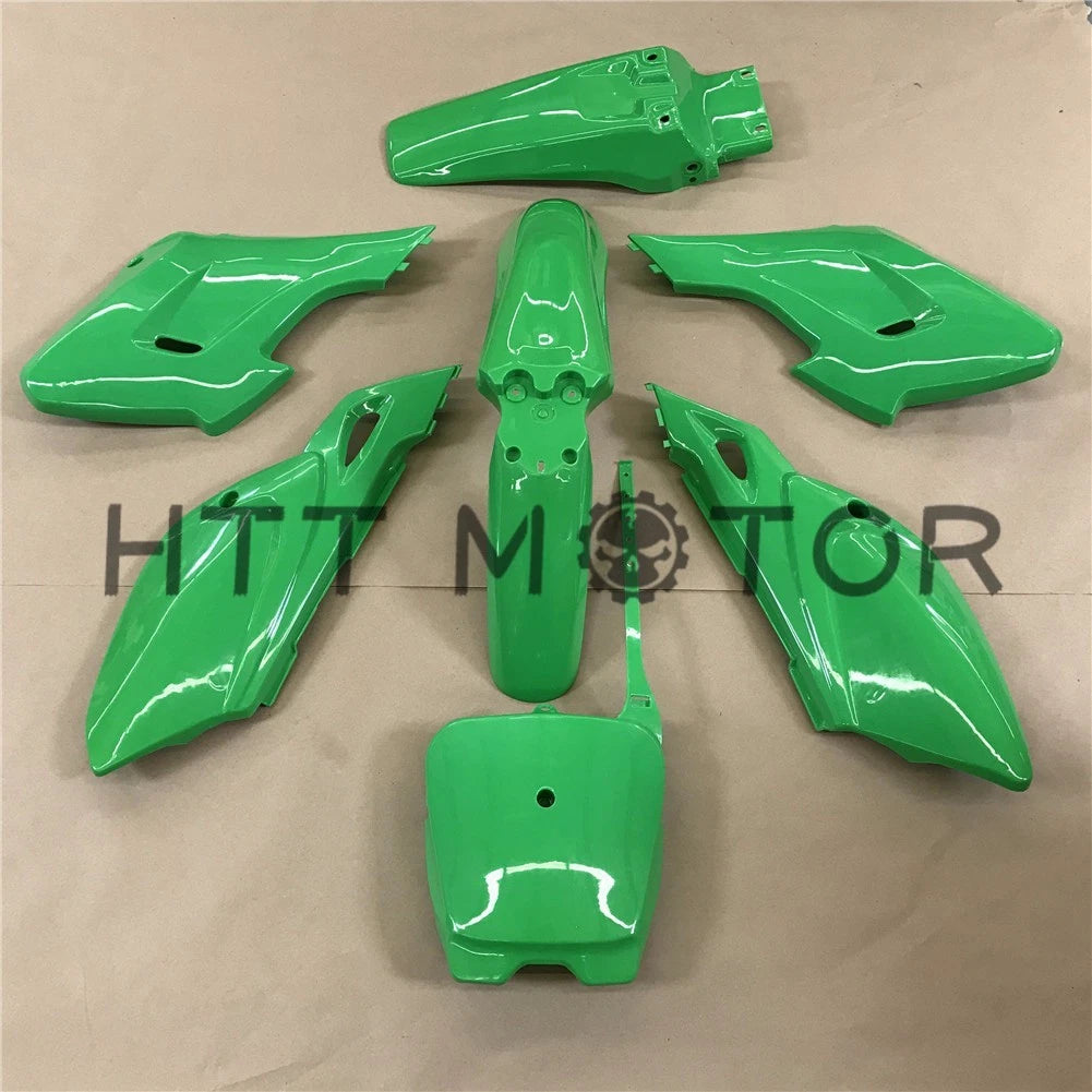 7X Green Plastic Fairing Body Cover Kits for Baja Dirt Runner 125 (2010–2015)