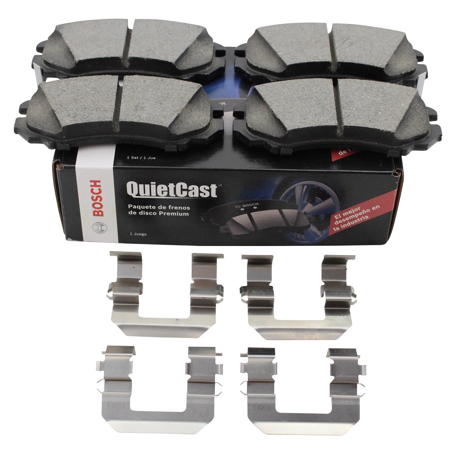 Set of 4 Bosch QuietCast Front Ceramic Brake Pads for Hyundai Sonata (2011–2019)