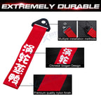 11" Red Turbo Charged Universal Towing Belt Hook Rope for Towing (Universal)