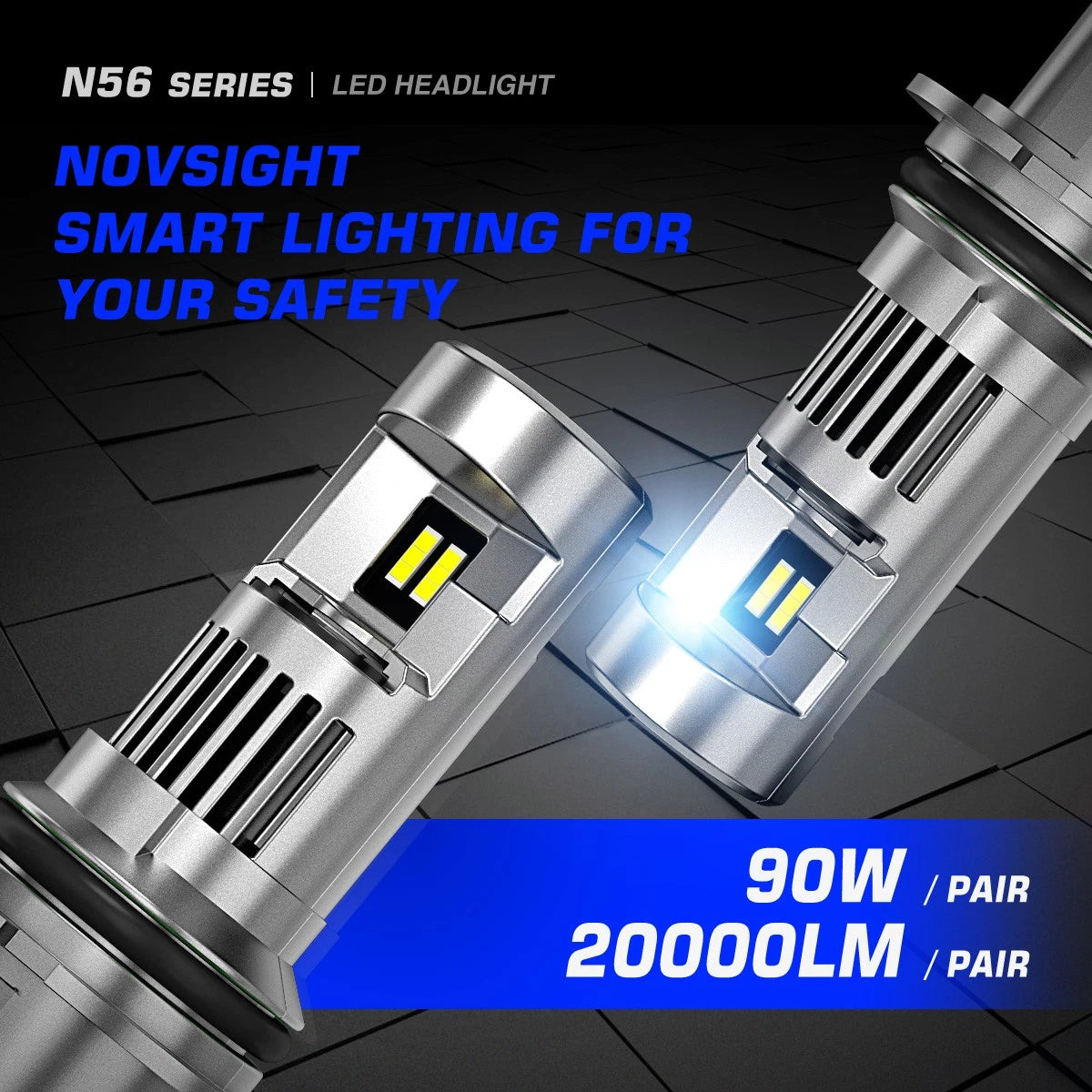 Pair HB5 9007 LED Headlight Conversion Kit for
