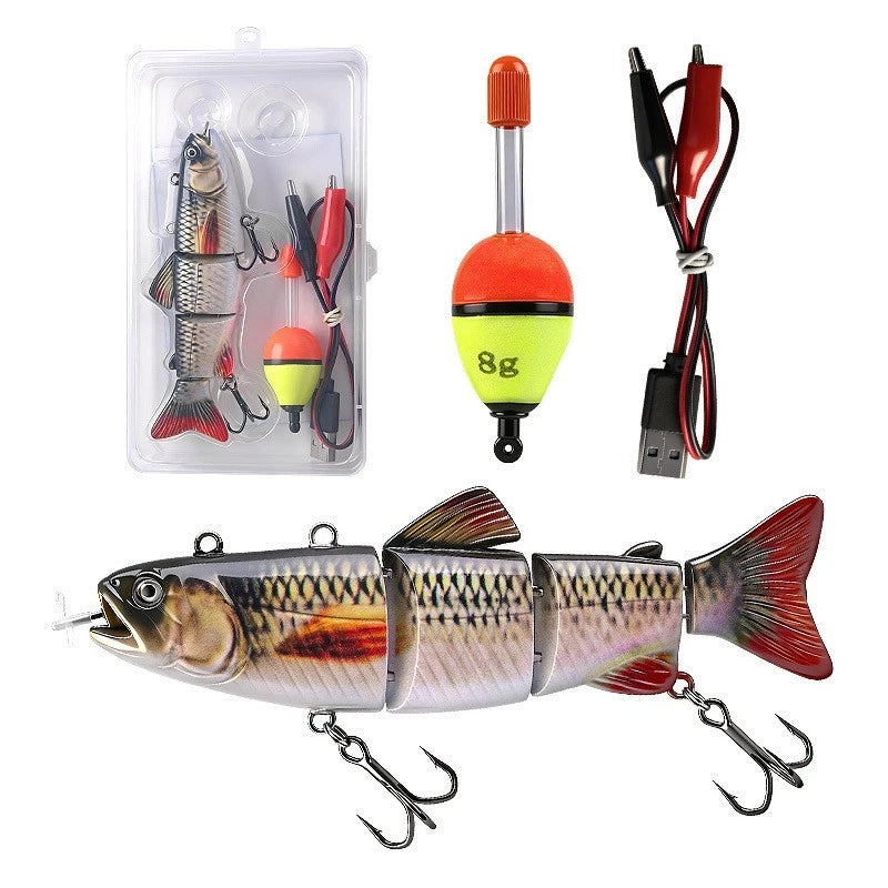 Motorized Electric Fish Lure Swimbait with Propeller for Bass (Rechargeable)