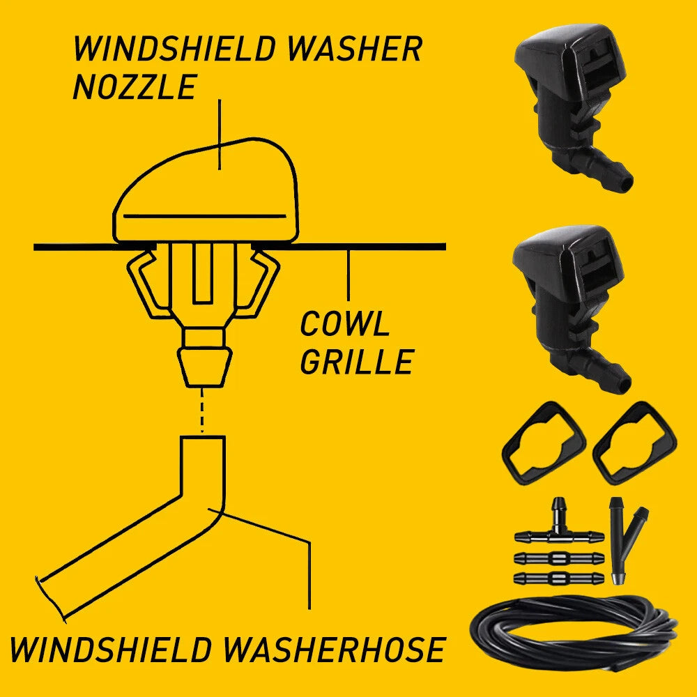 Windshield Washer Nozzle for Lincoln MKX Ford Edge (2007-2016)