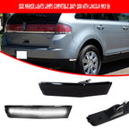 Set of 2 Black Lens White LED Rear Bumper Side Marker Lights for Lincoln MKX