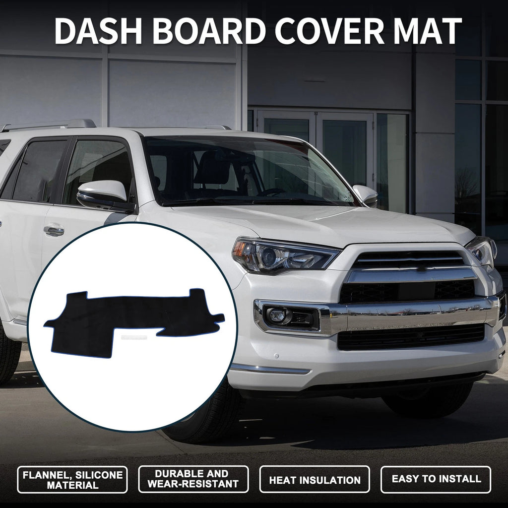 Dashboard Cover Mat for Toyota Mark X (2004–2020) Black Blue Set of 1