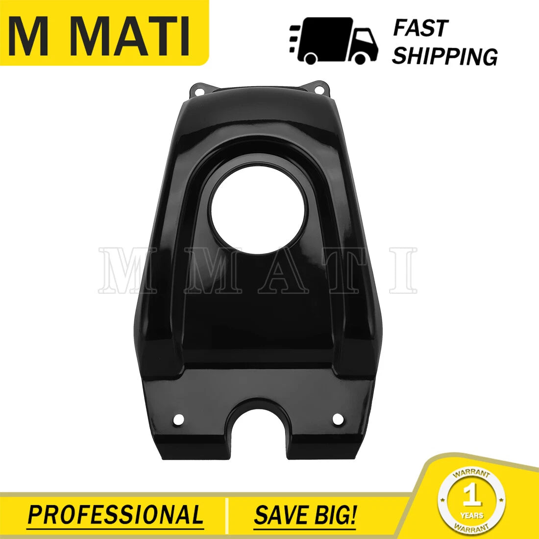 Gas Tank Cover for Honda 400EX (1999–2007) 83700-HN1-000ZC Black Plastic