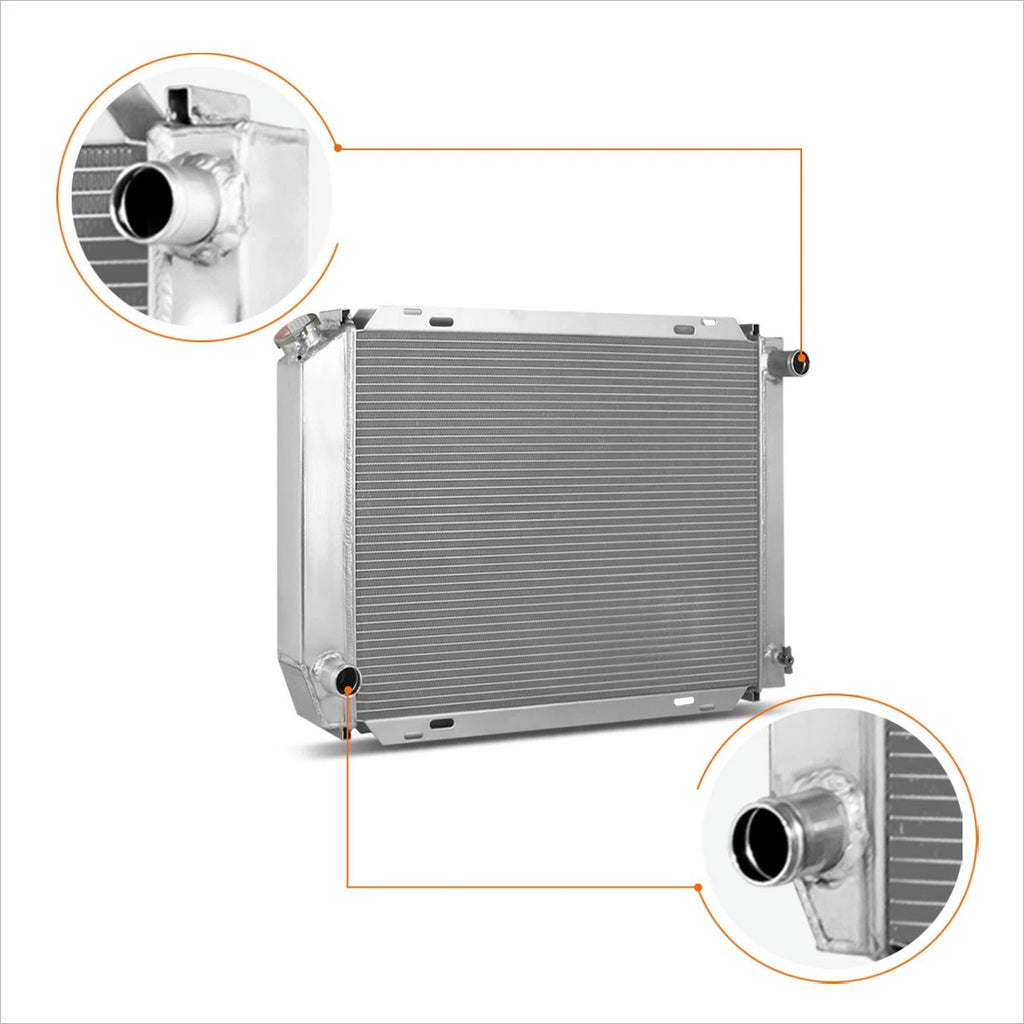 3-Row Full Aluminum Racing Radiator for Ford Mustang/Lincoln Mark VII (1979–1993)