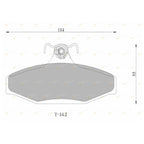 Rear Disc Brake Pads for Ford Falcon EF EL AU Fairmont Fairlane LTD (1994-2000)