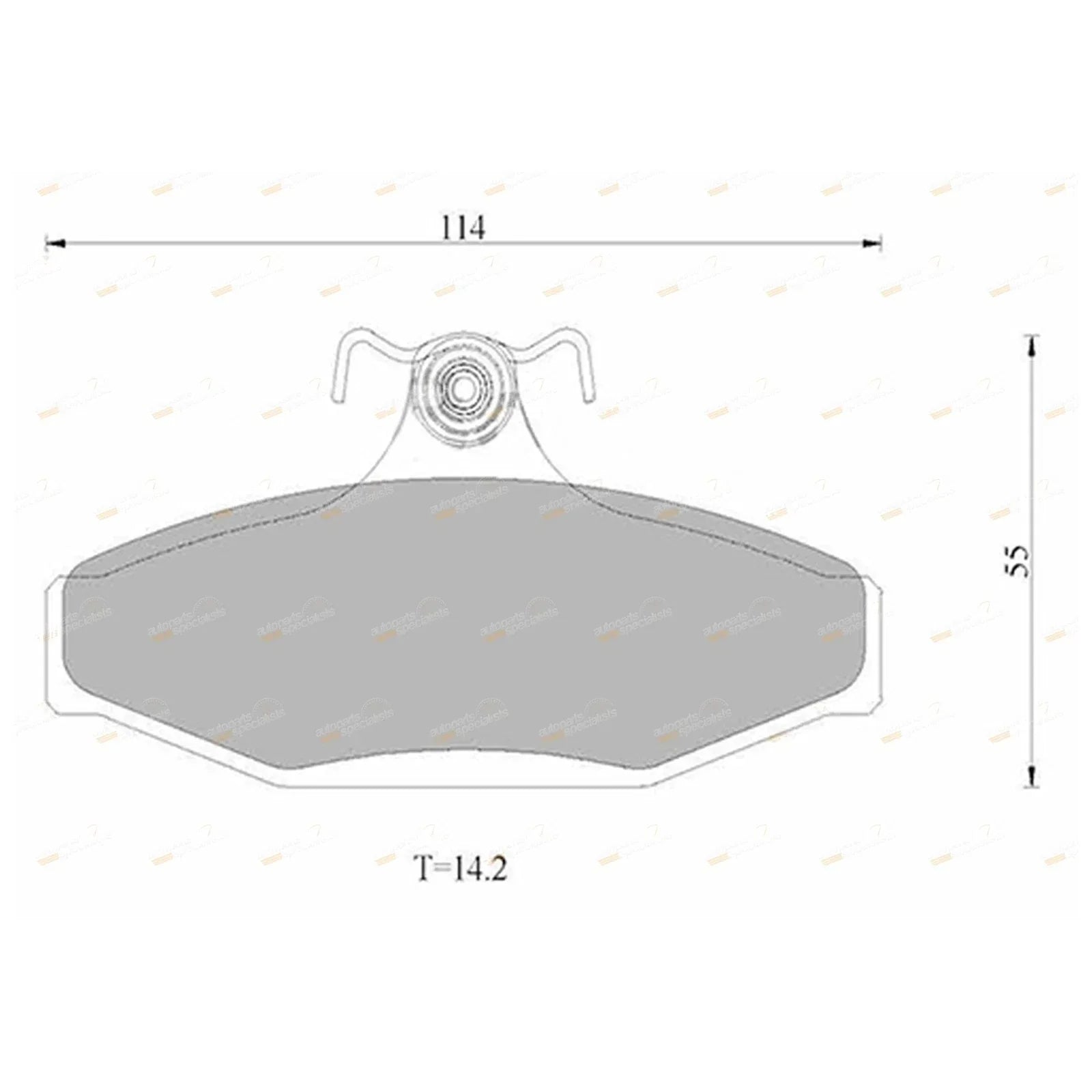 Rear Disc Brake Pads for Ford Falcon EF EL AU Fairmont Fairlane LTD (1994-2000)
