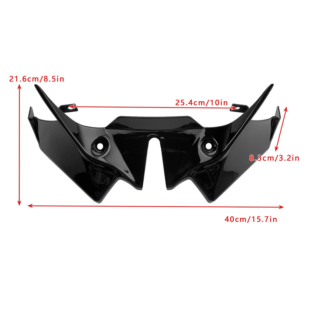 Front Downforce Spoiler Extension for Kawasaki Z650 (2021–2024) Black