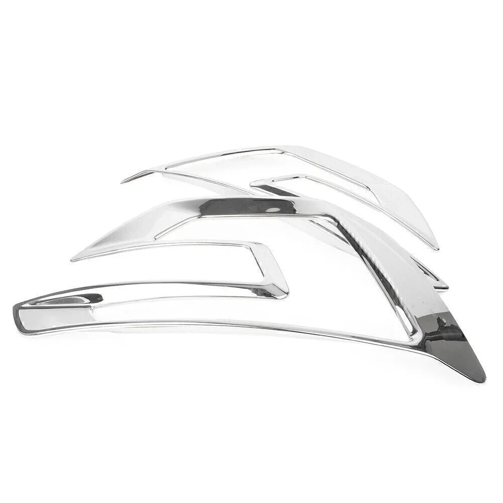Front Fog Light Bezel Covers for Ford Explorer Sport (2016-2017) Chrome