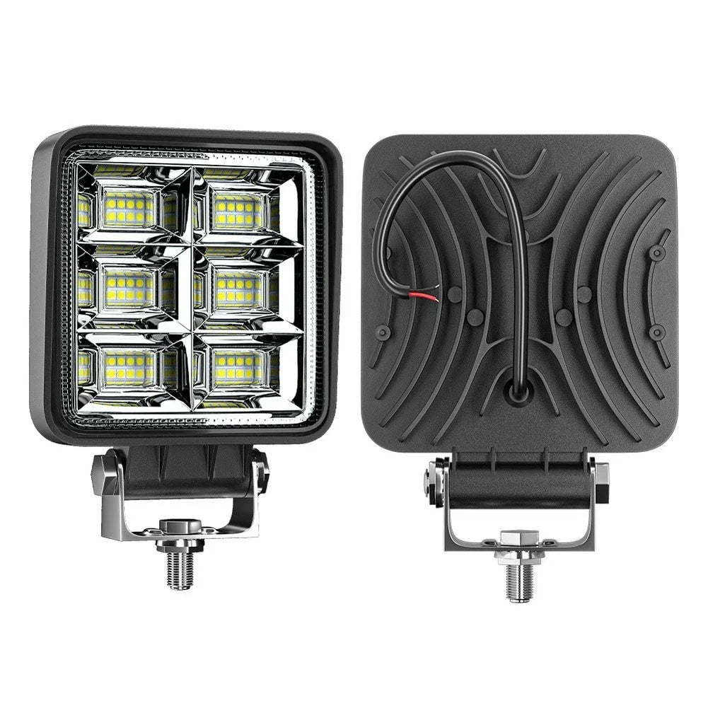 4 Inch Square / 144W 48LED / Work Light for Car