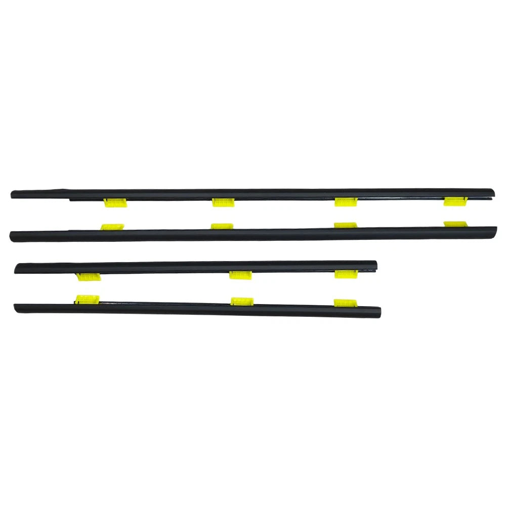 Set of 4 Window Weatherstrip for CR-V 2002–2006 (Outer Black)