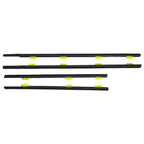 Set of 4 Window Weatherstrip for CR-V 2002–2006 (Outer Black)