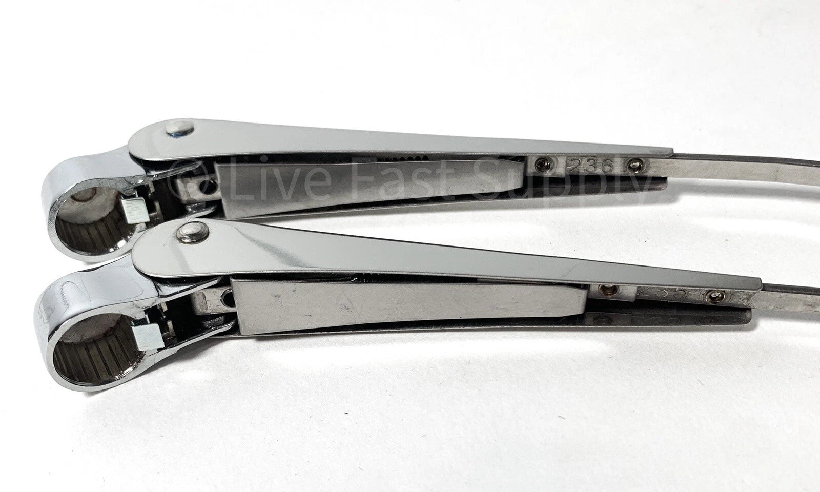 Stainless Steel Wiper Arms Left Right Replacement for 1954–1959 Chevy Pickup