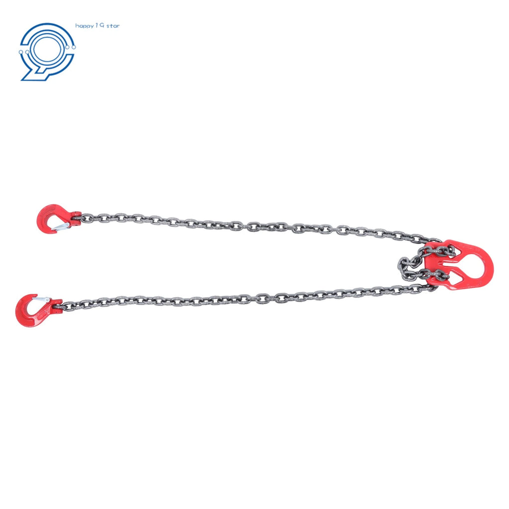 2X Chain Sling 3/8" x 10' G80 Lifting Chain with Adjustable Hooks