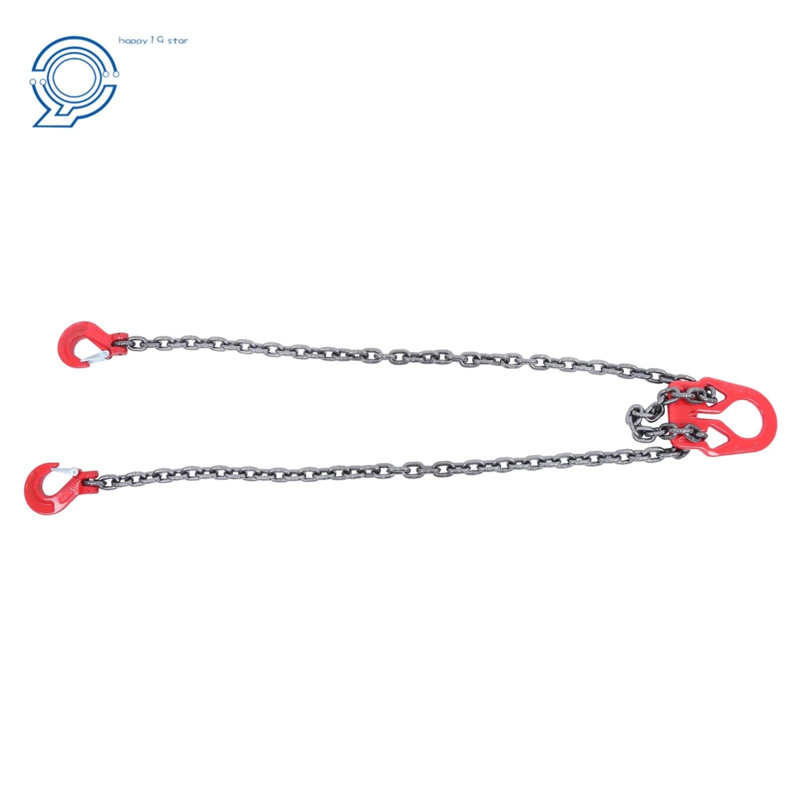 2X Chain Sling 3/8" x 10' G80 Lifting Chain with Adjustable Hooks