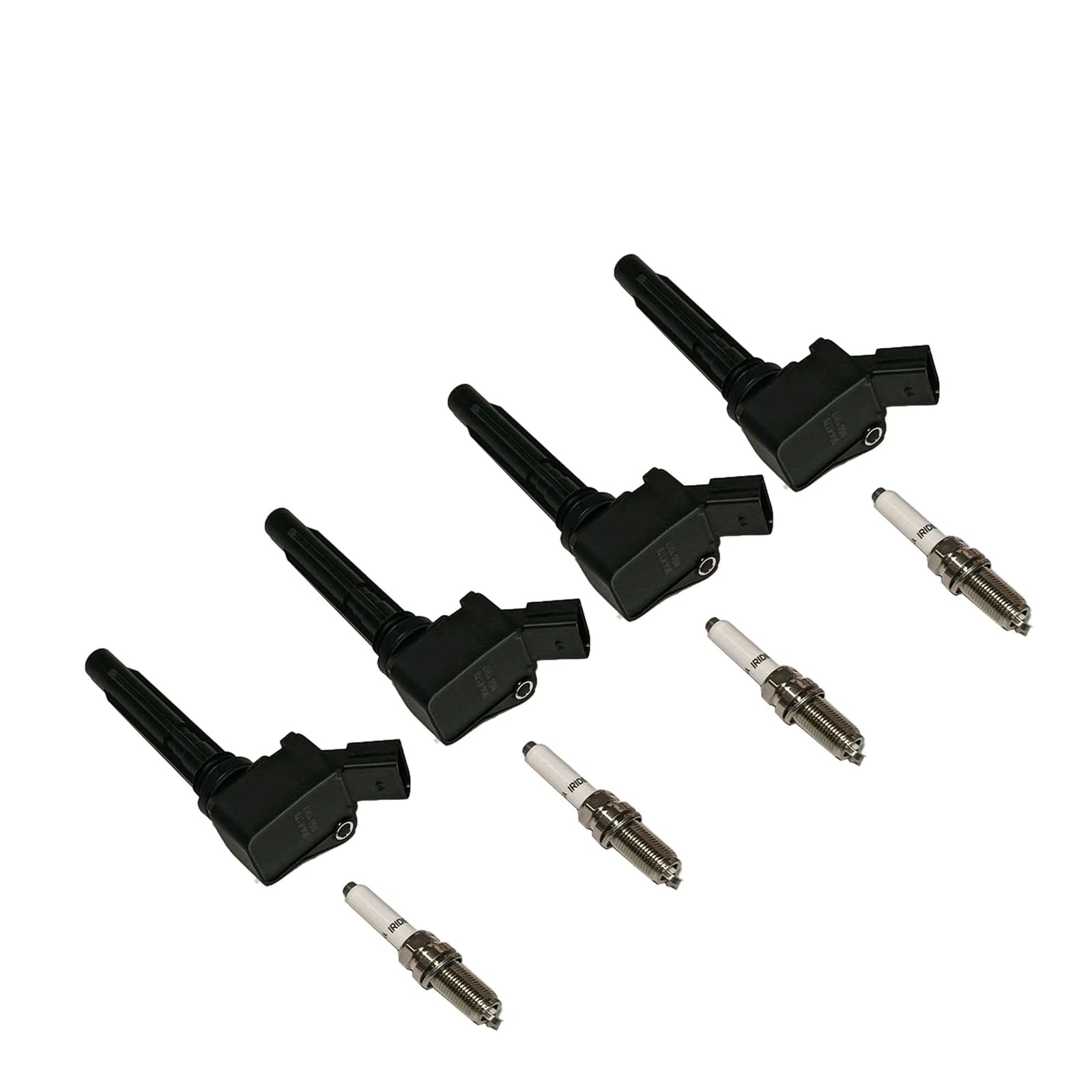 Set of 4 Ignition Coils & Iridium Spark Plugs for VW Jetta, Passat, Golf, Audi A3