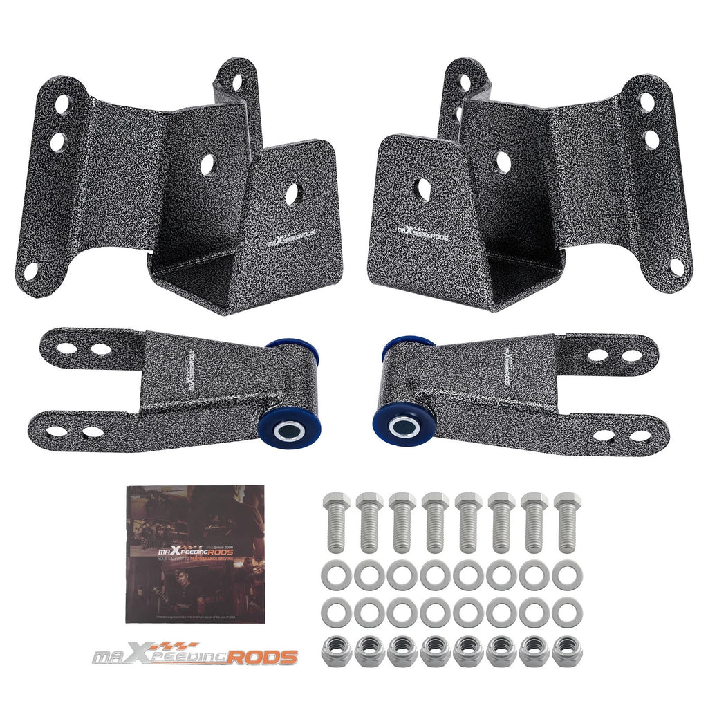 4" Rear Lower Kit Shackle w/ Bushing for GMC C1500 Chevrolet C10 (1973–1987)