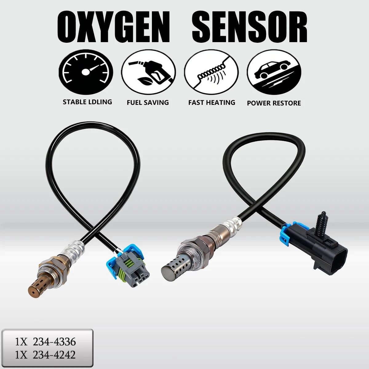 2X O2 Oxygen Sensor for Chevrolet Equinox Malibu (2010–2017)