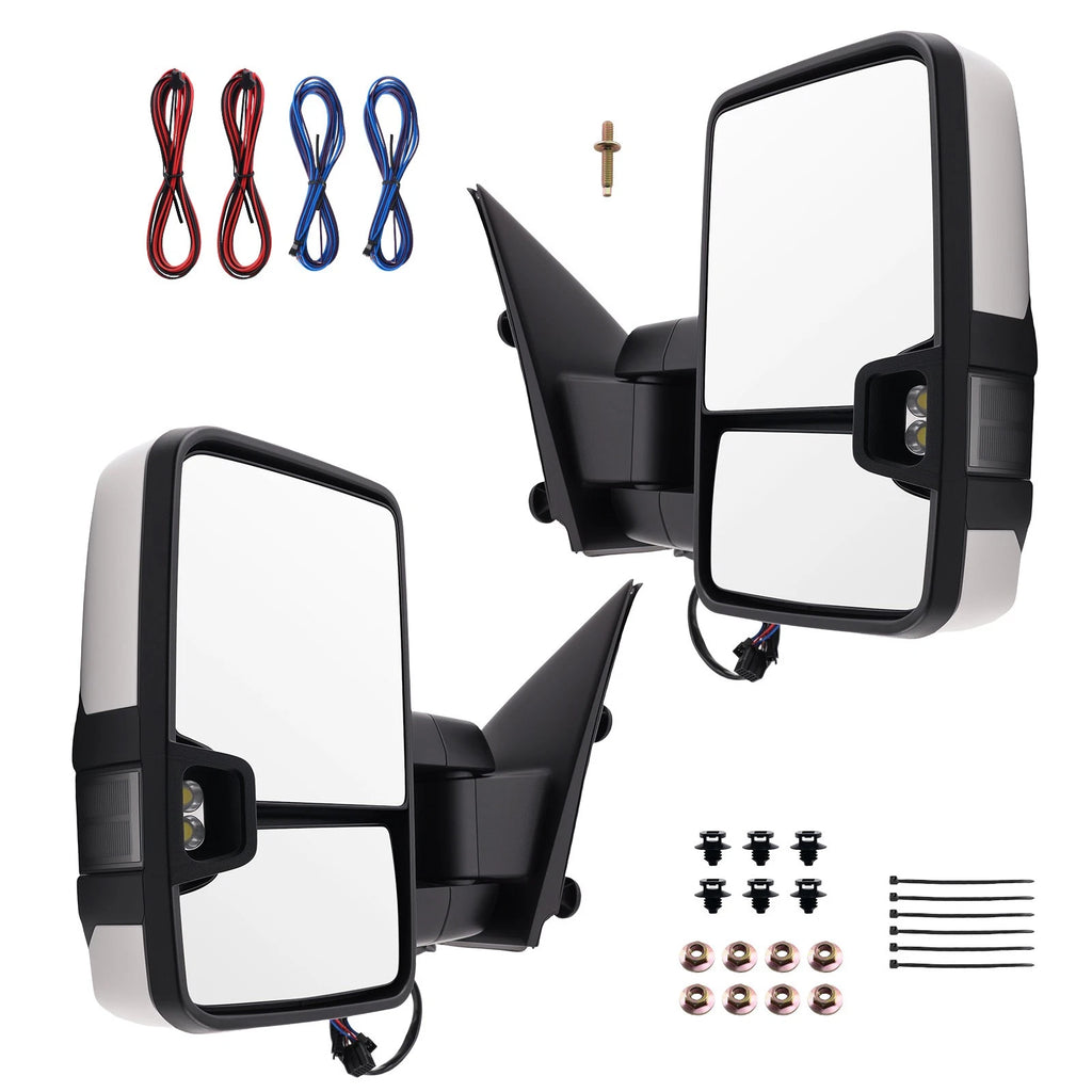 Rear View Side Mirror for Chevy Silverado 2014-2019 Power Heated LED YH-3351