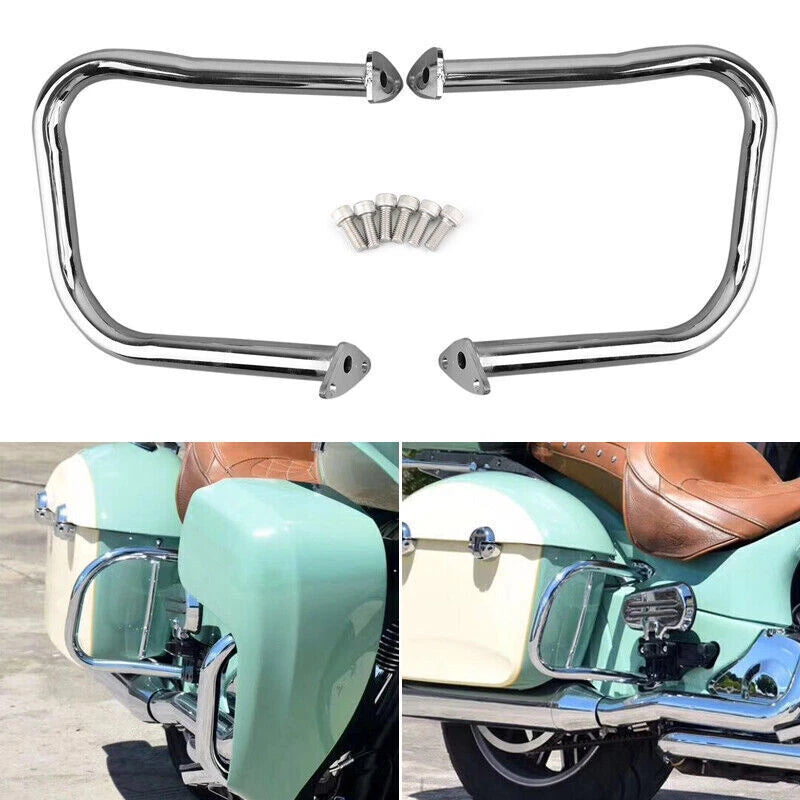 Chrome Rear Highway Crash Bars Guard for Indian Chieftain Roadmaster (2014–2021) T9