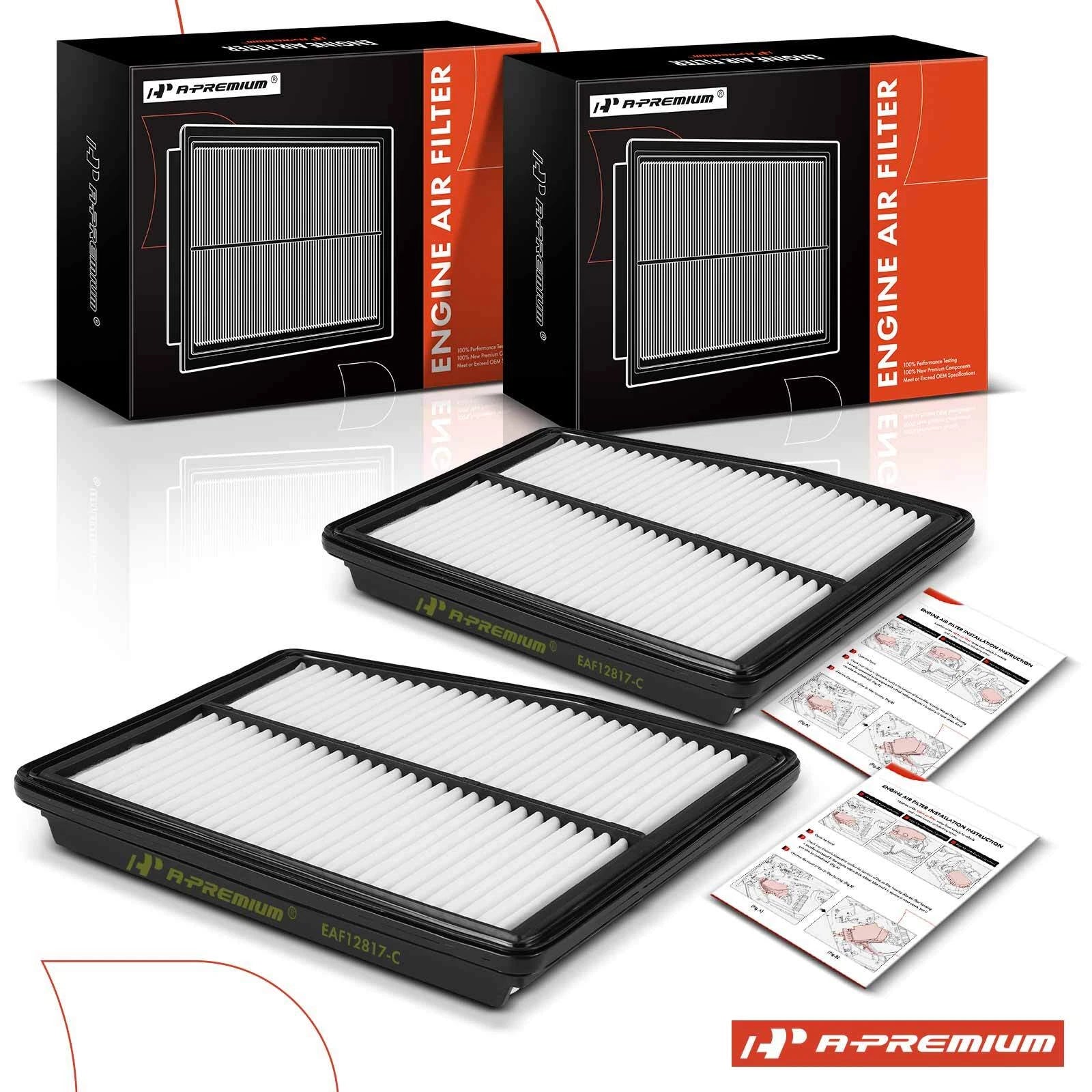 2X Engine Air Filter for Hyundai Sonata (2020–2023) Santa Fe (2020–2023) Kia Sorento (2021–2023)