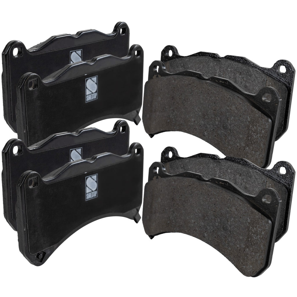 Set of 4 Front NAO Brake Pads for Subaru WRX STI, Lexus IS F