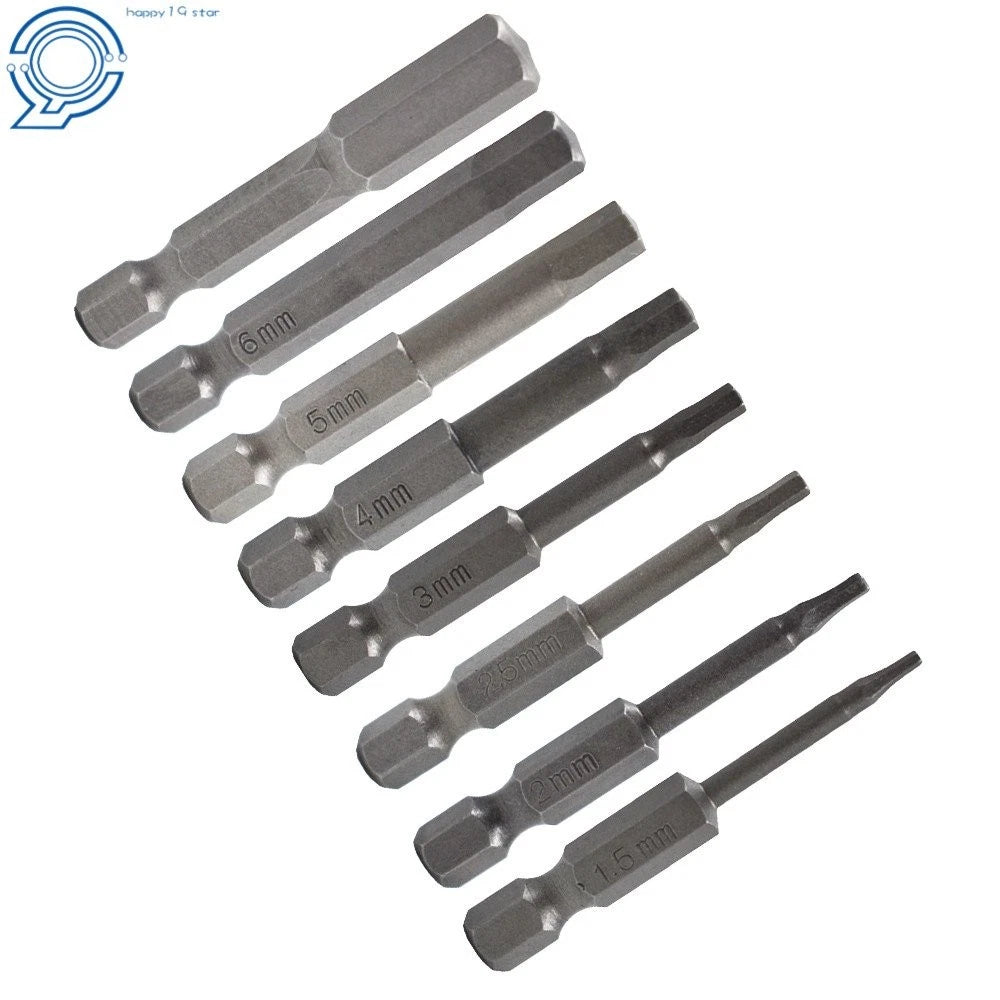 8 Piece Hex Head Allen Bit Set for Impact Driver Drill