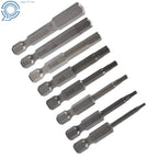 8 Piece Hex Head Allen Bit Set for Impact Driver Drill