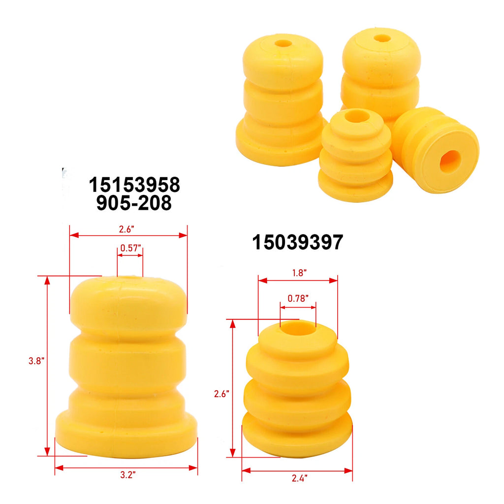 Set of 4 Control Arm Bump Stops for Cadillac Chevy GMC Truck