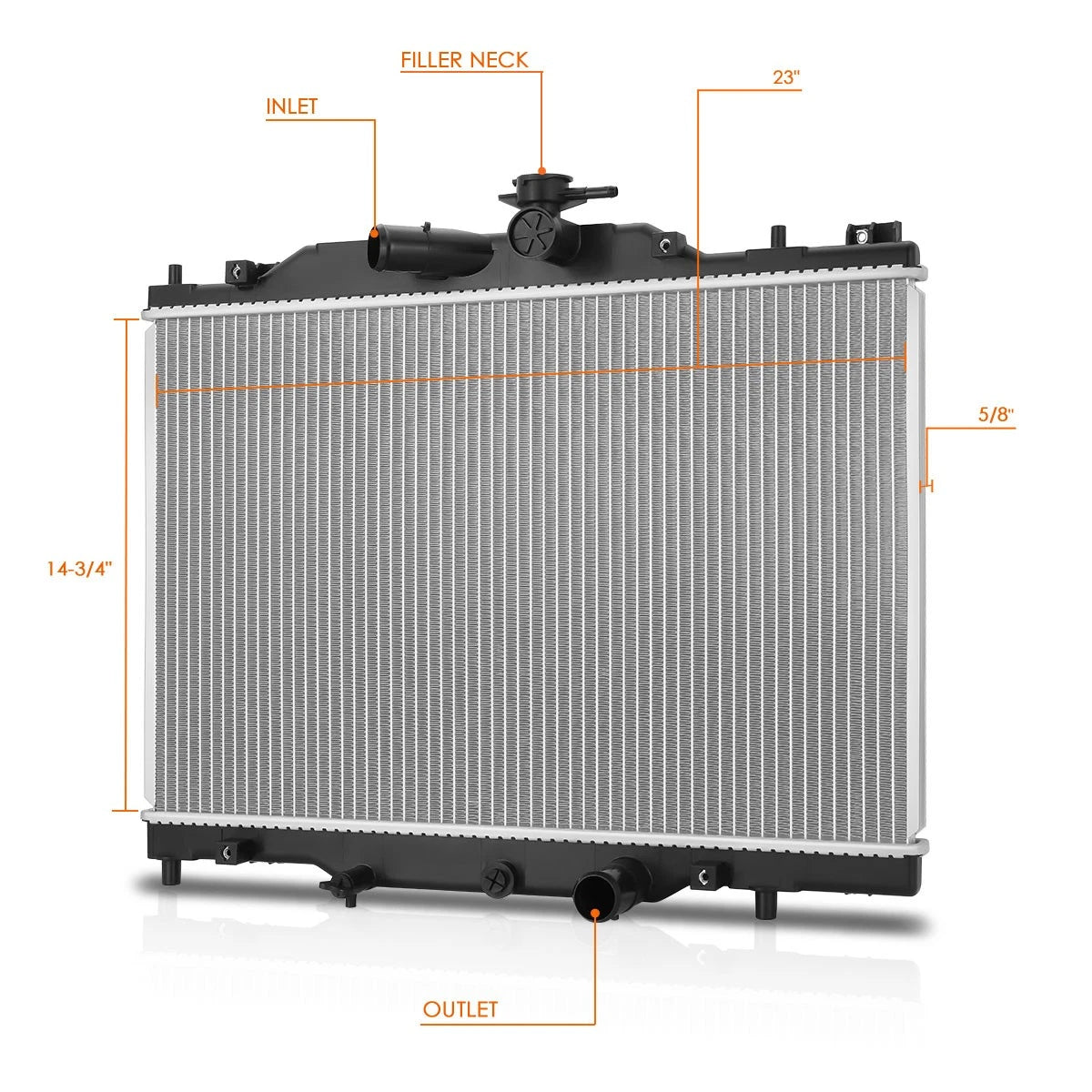 Aluminum Core Cooling Radiator for Mazda CX-3 (2016–2019) DPI-13585