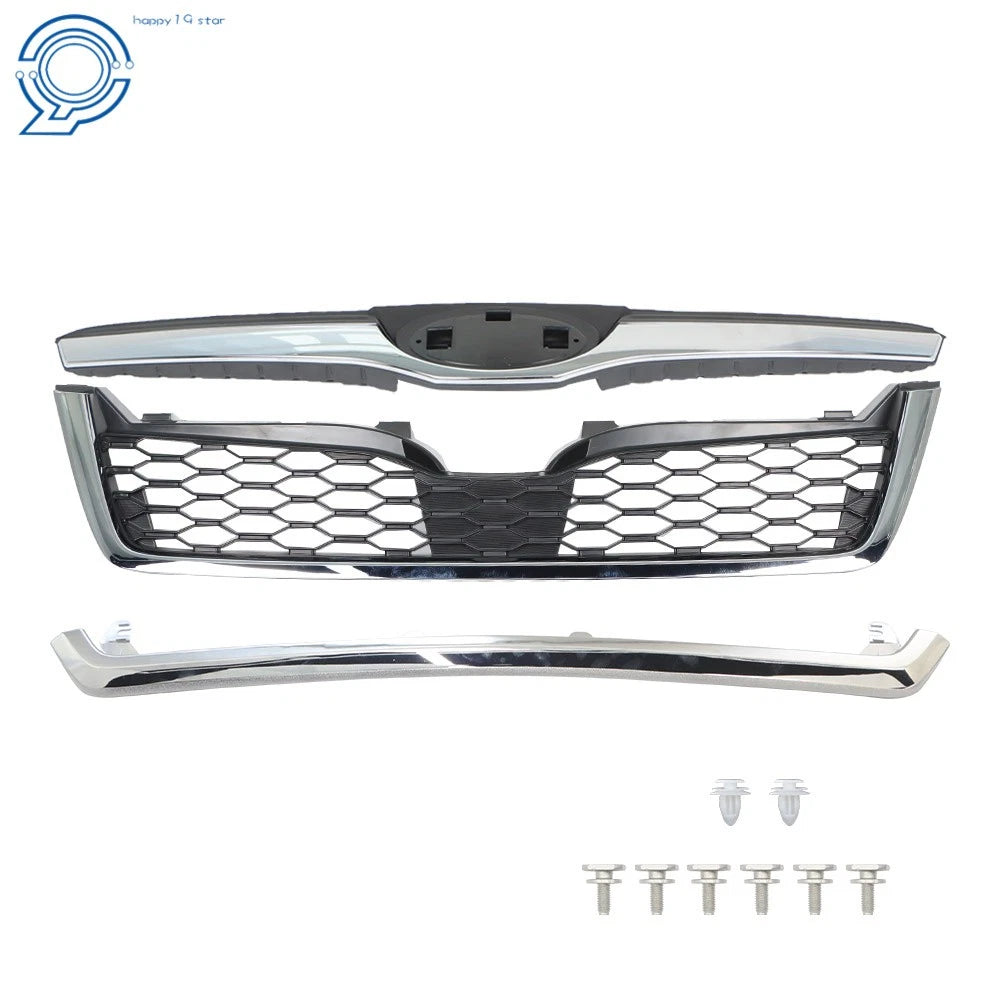 Front Honeycomb Grille for Subaru Forester (2014-2018) Chrome