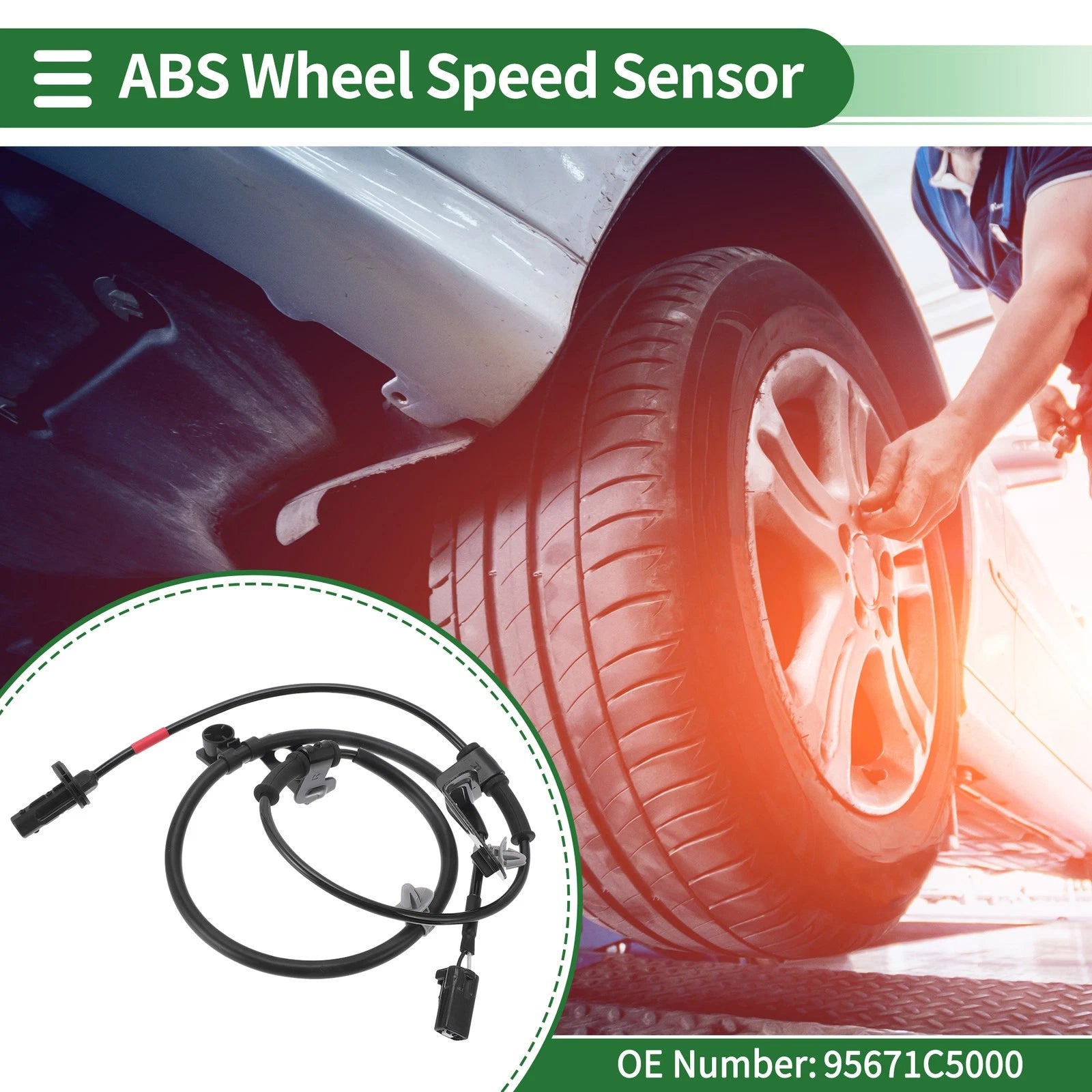ABS Wheel Speed Sensor No. 95671C5000 for Kia Sorento (2015–2023)