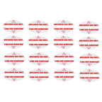 Set of 16 Unleaded Gas Only Stickers for Gas Cans & Generators (0.82'' X 2.17'')