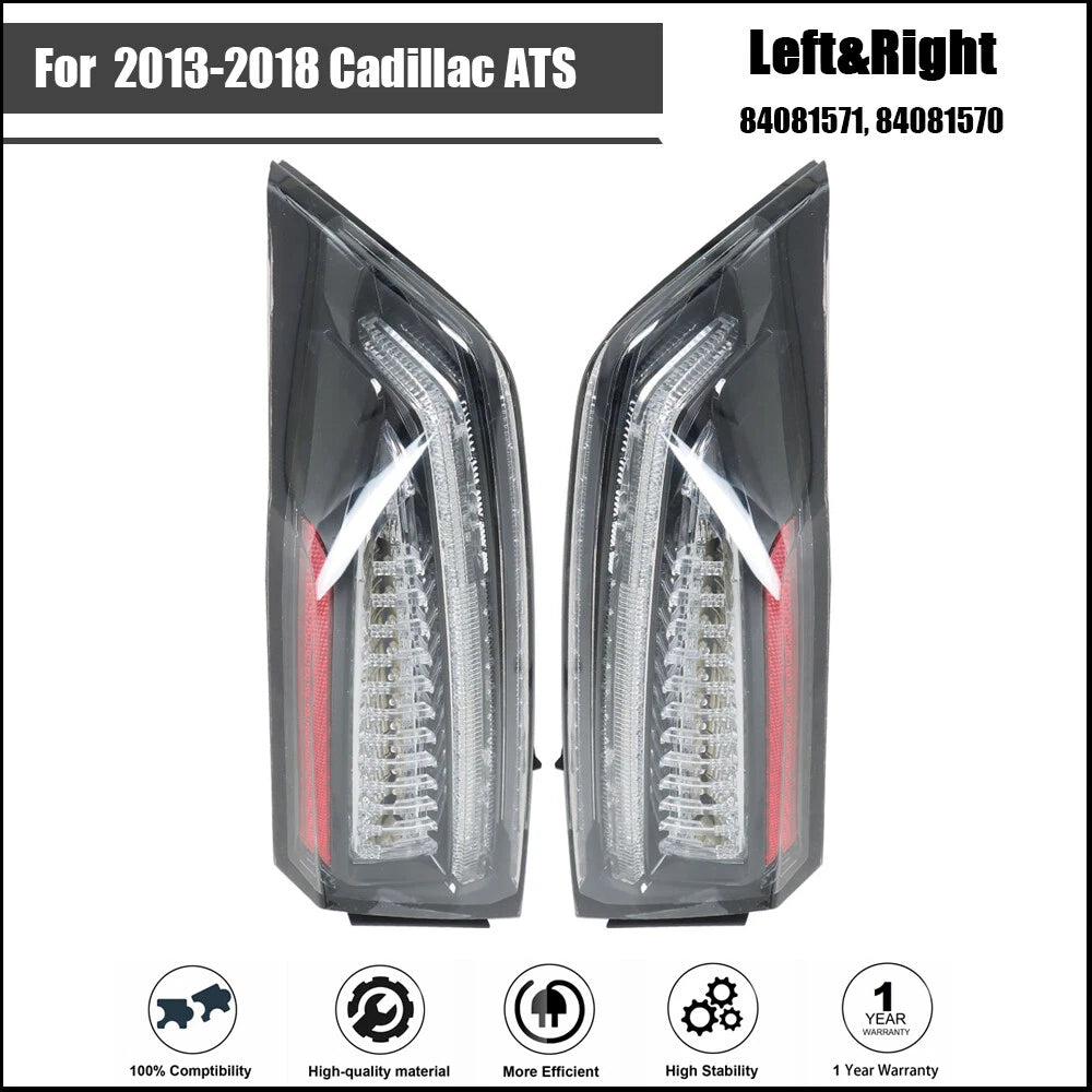 Tail Light Assembly for Cadillac ATS (2013–2018) Pair Left + Right