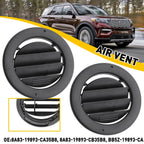 2X AC Heat Air Roof Vent for Ford Explorer (2011–2019) Black