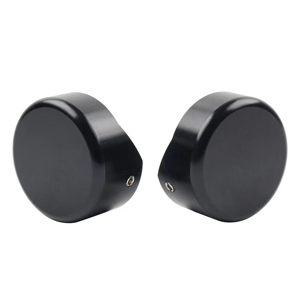 Black CNC Upper Fork Caps for Harley Softail Breakout FXBR FXBRS (2018-2023)
