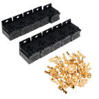 Universal 5-Pin Relay Socket Holder Block with 50 x 6.3mm Terminals