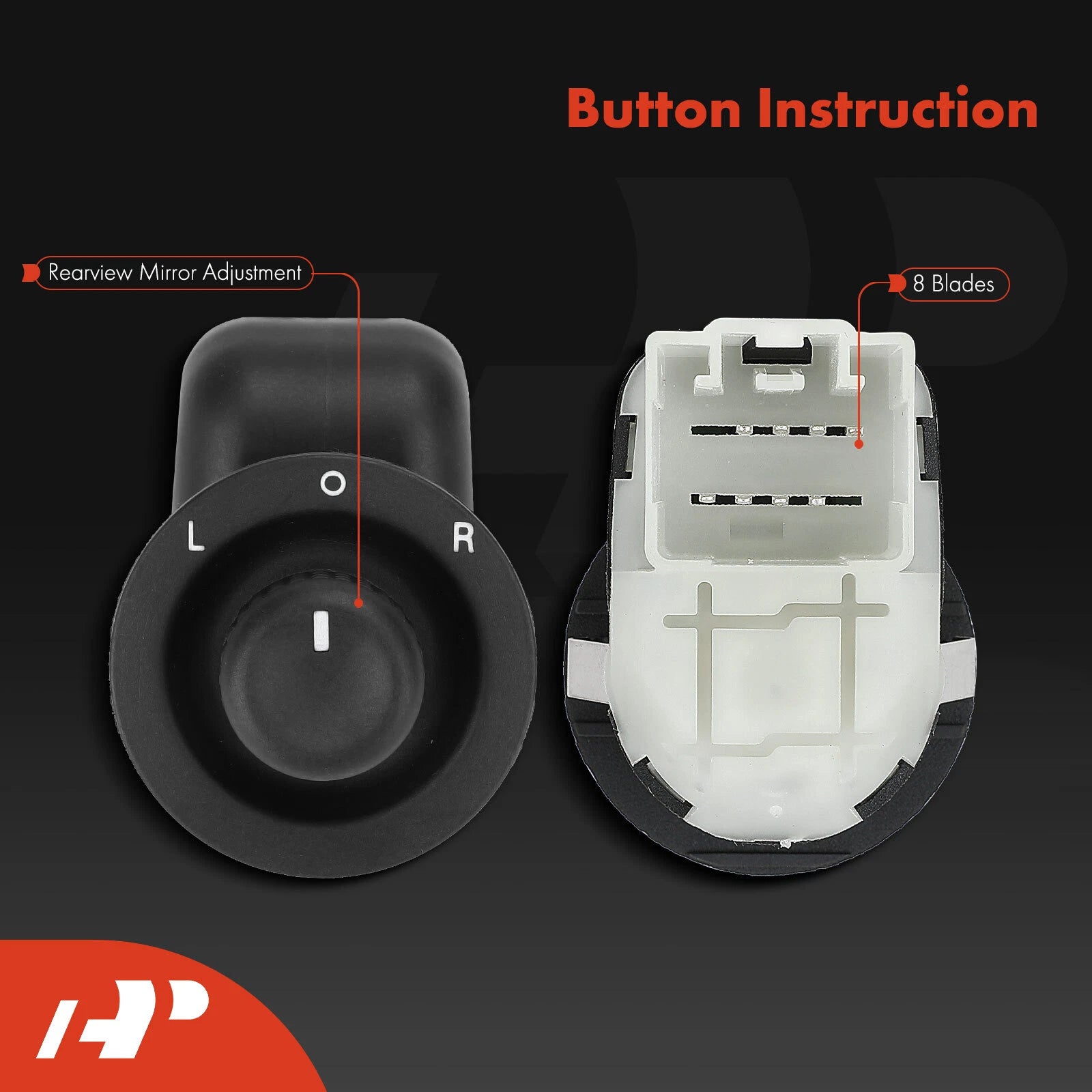 Power Mirror Switch for Dodge Challenger, Chrysler 300, Jeep Commander (2008-2019)