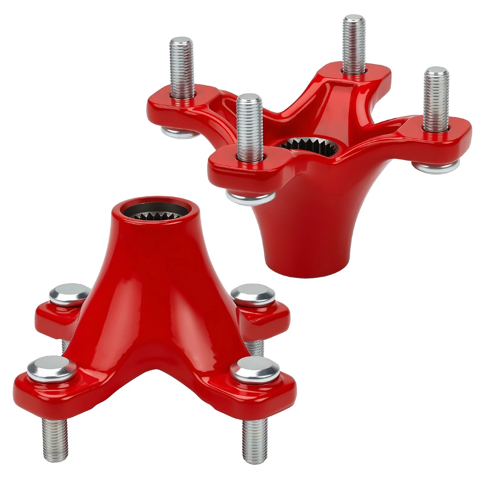 2X Rear Red Wheel Hub for Honda TRX450R (2004–2009) / TRX450ER (2006–2009, 2013–2014)