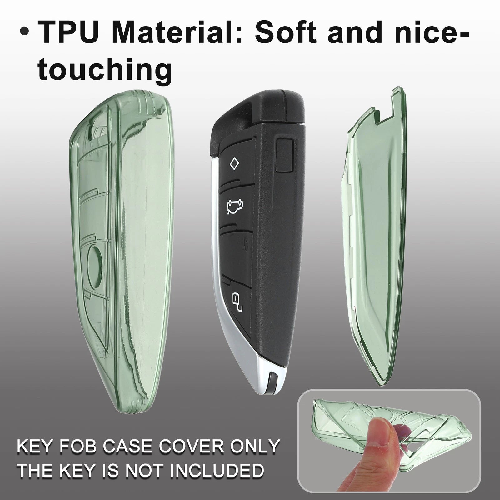 TPU Key Fob Remote Control Cover for BMW 1 2 3 5 6 Series (2010–2020)