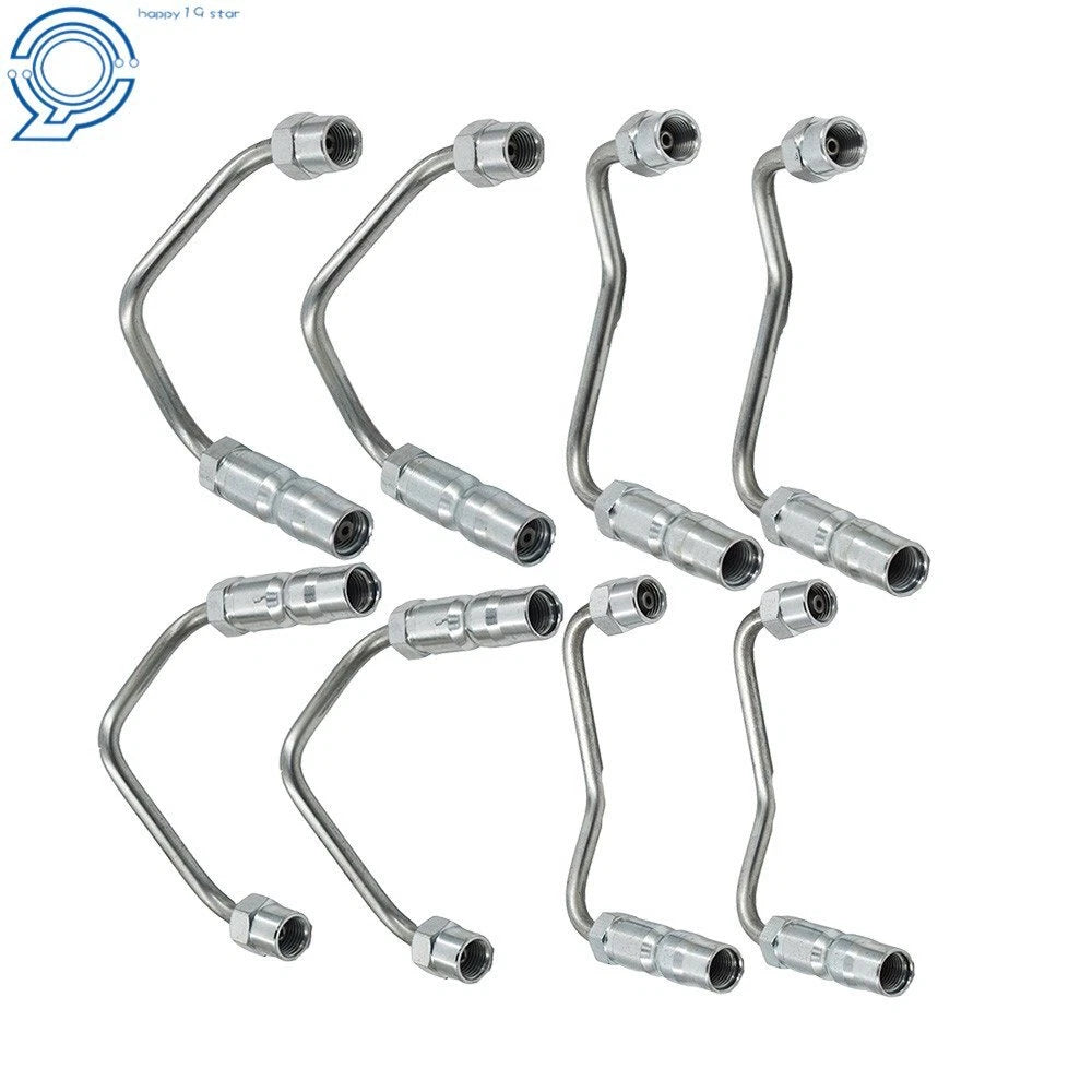 Set of 8 Fuel Injector Lines for Chevy GMC Duramax 2001–2004 6.6L LB7